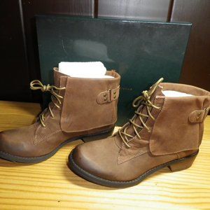 Ladies Luggage Leather Suzetta Leather Boots from Mia Limited Edition Size 6.5M